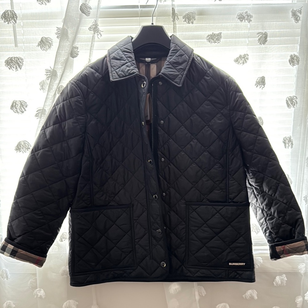 Burberry Black Quilted Jacket for Women